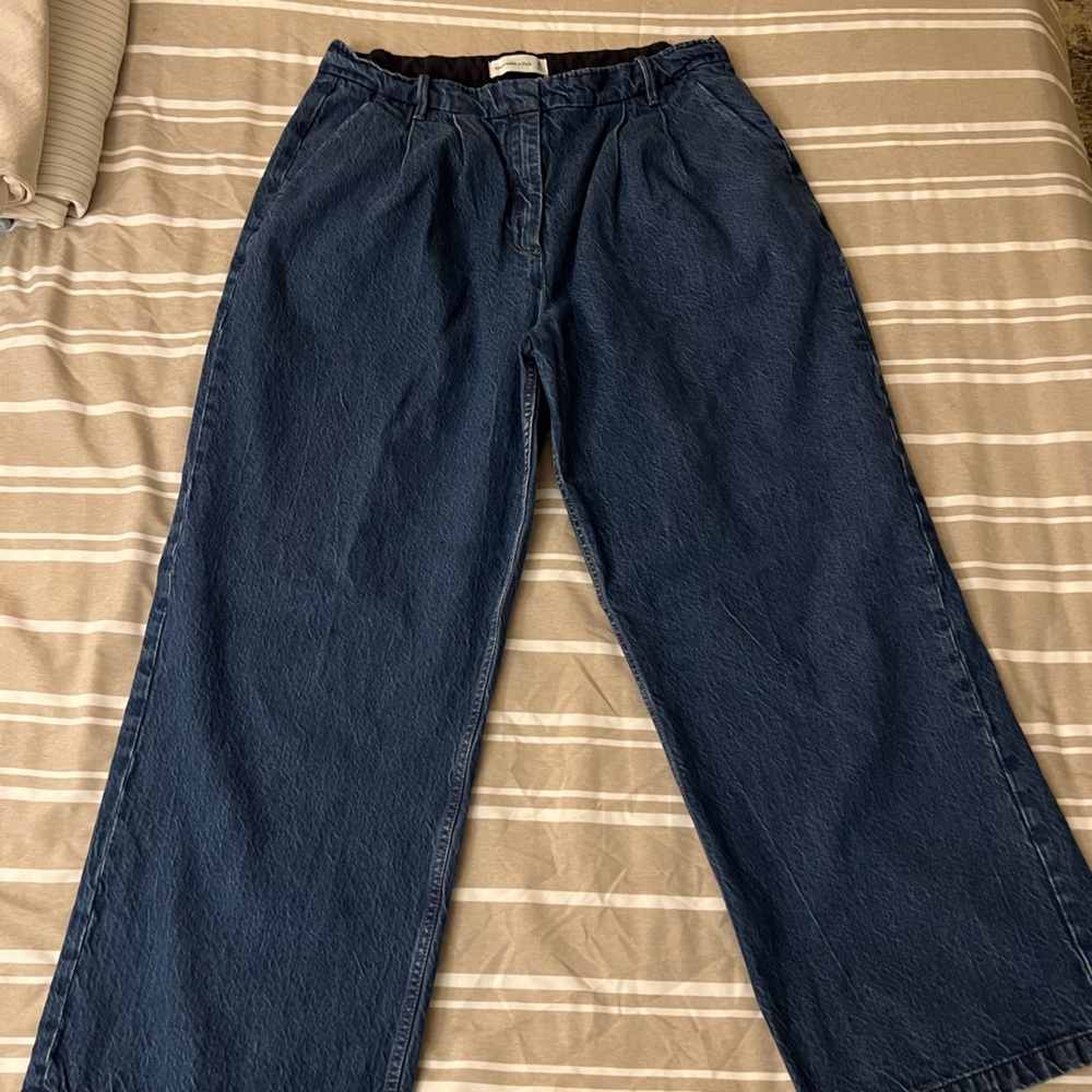 Abercrombie Curve Love A&F Sloane Tailored Jean - DARK DENIM, 32 SHORT